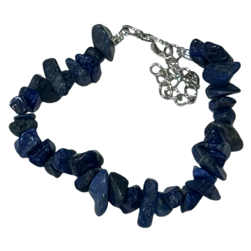 Natural Crystal Chip Bracelet, Irregular Freeform Agate Bangle for Women with Lobster Clasp & Extender Chain