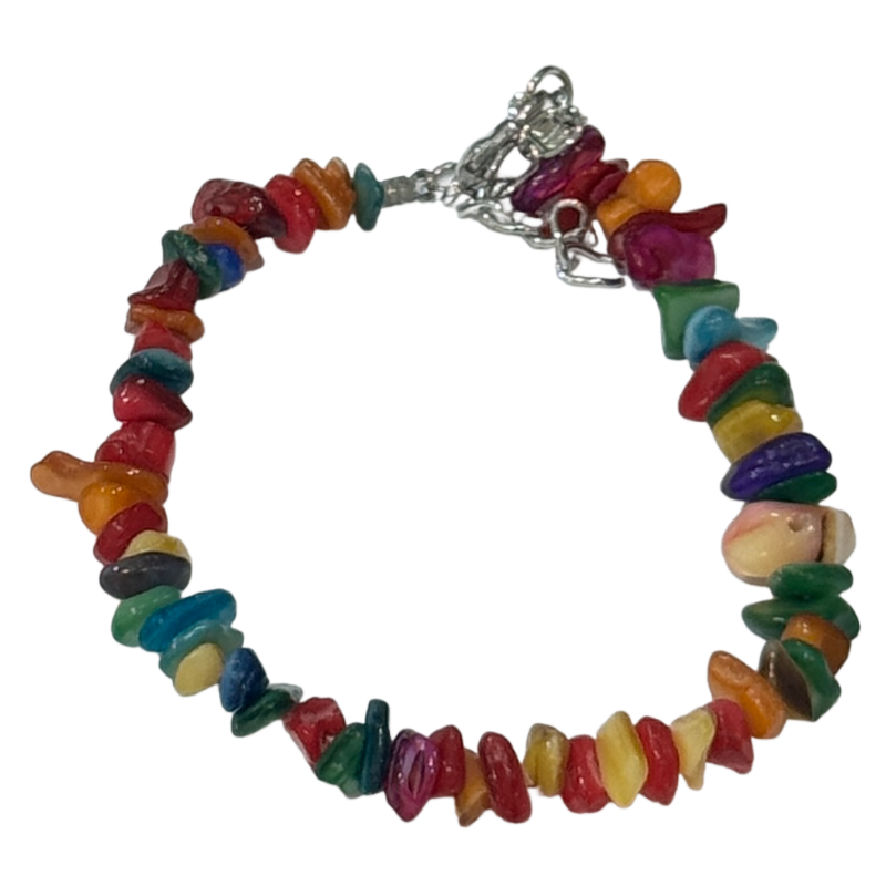 Natural Crystal Chip Bracelet, Irregular Freeform Agate Bangle for Women with Lobster Clasp & Extender Chain