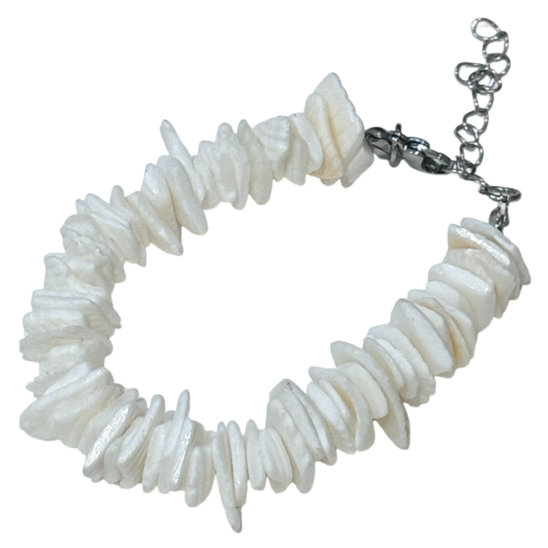 Seashell Starfish Bracelet, Natural Stone Beaded Bangle for Women - Niche Coastal Beach Accessory