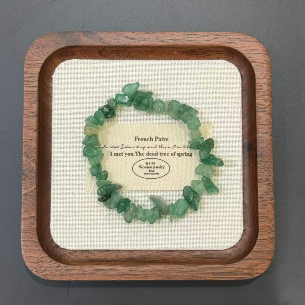 Bohemian Natural Crystal Chip Bracelet, Irregular Freeform Agate Beaded Bangle