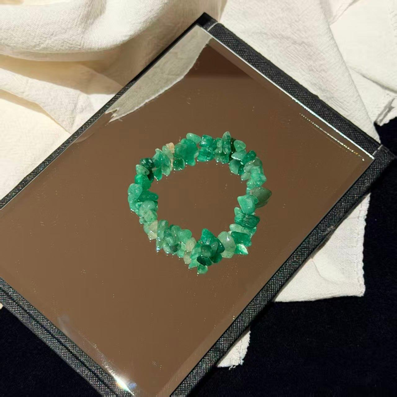 Bohemian Natural Crystal Chip Bracelet, Irregular Freeform Agate Beaded Bangle